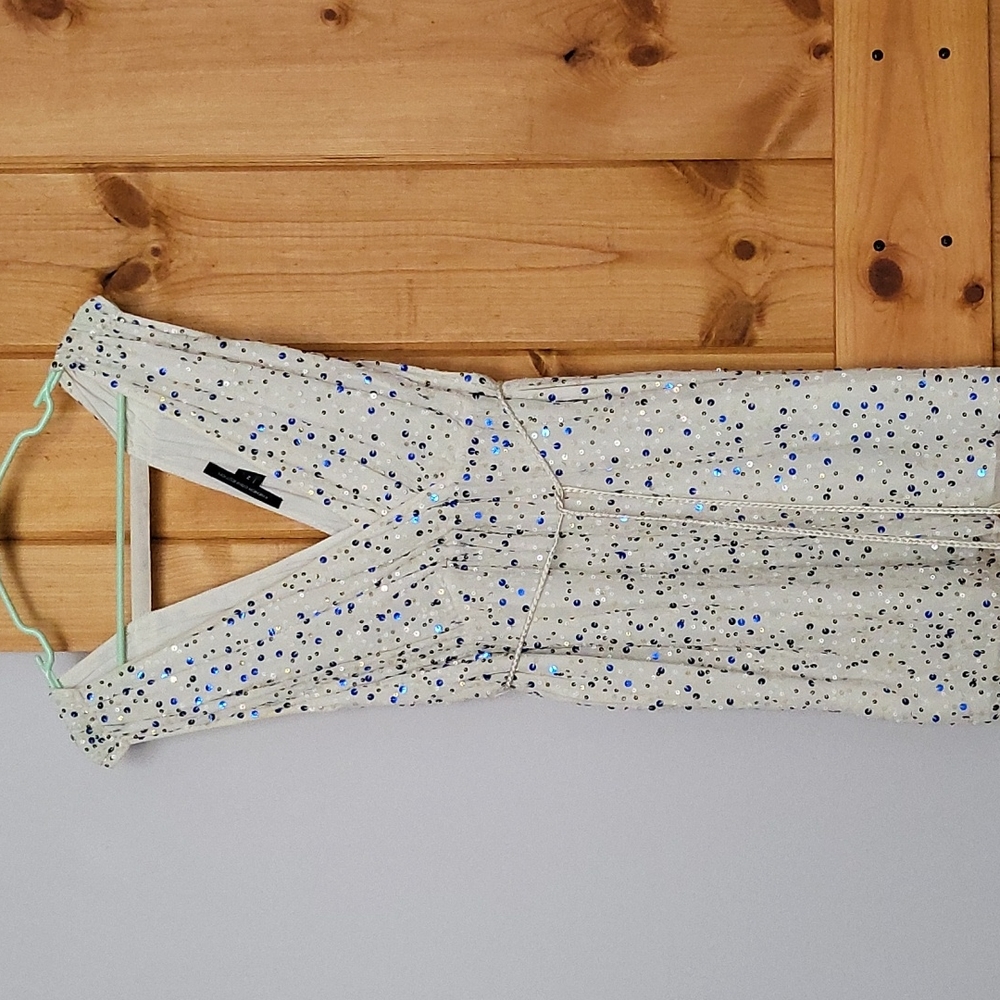 French Collection sequin mid length cocktail dress